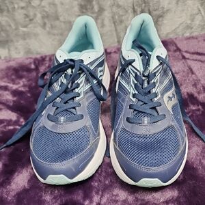 Saucony Women's cohesion Navy and Light Blue Athletic Shoes
